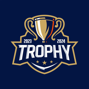 Esports logo Champion trophy mascot for your elite team