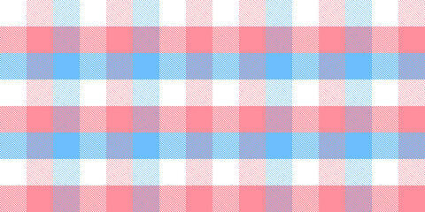 Gingham pattern background. Retro tablecloth texture. Abstract color full of Scott pattern. Pastel gingham seamless background for print on fabric. Vector art