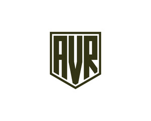 AVR Logo design vector template