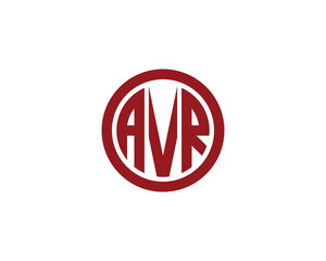 AVR Logo design vector template