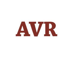 AVR Logo design vector template