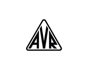 AVR Logo design vector template