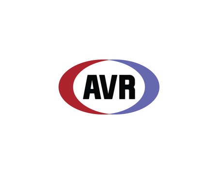 AVR Logo design vector template