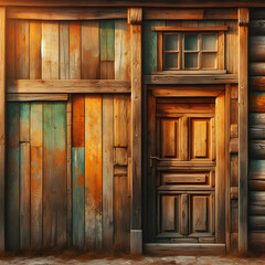 old wooden door  door, wood, wooden, window, architecture, old, wall, house, entrance, home, building, brown, closed, vintage, doorway, interior, design, antique, frame, front, doors,Ai generated 