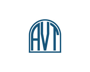 AVT logo design vector template