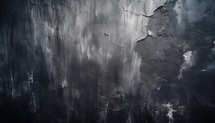 black old concrete wall widescreen texture dark rough shabby cement surface abstract grunge banner textured background