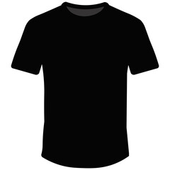 Front t-shirt for print demonstration. - Minimalist black t-shirt print