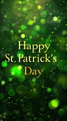 Fototapeta na wymiar Happy Saint Patrick's day text lettering