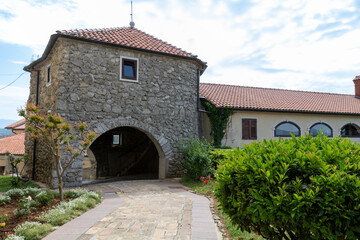 Fototapeta premium Church of St. Helen (Crkva sv. Jelena) in the city of Kastav, Kvarner Bay, Primorje -Gorski Kotar, Croatia 