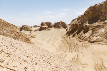 Qinghai Haixi Dachaidan original wind erosion landform