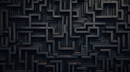 Geometric background with maze patterns