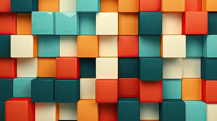 Geometric background with rounded square shapes