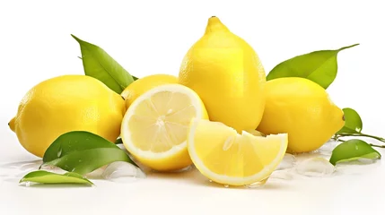 Foto op Plexiglas Delicious Lemons Collection Cut Out - 8K Resolution   © Devian Art