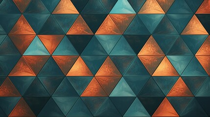 Geometric background with triangular grid patterns