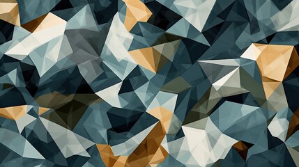 Camouflage style geometric background using geometric shapes and colors