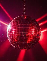 &Eacute;nergie ardente : Boule &agrave; facette rouge dansante