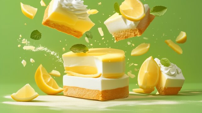 Lemon Cheesecake Slices
