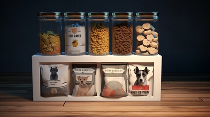 Donation Charity Box with Animal Food Pet Goods

