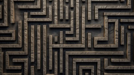 Geometric background with labyrinth patterns