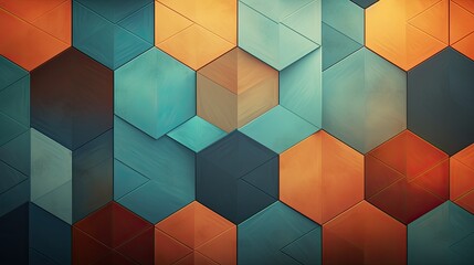 Obraz premium Geometric background with octagon shapes