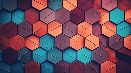 Geometric background with pentagon patterns
