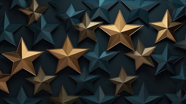 Geometric background with star shaped elements