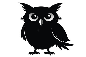 plush owl vector illustration artwork