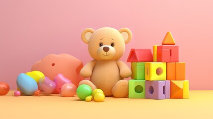 Educational Kids Toys Collection: Teddy Bear and More

