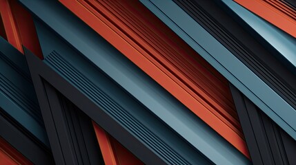 Obraz premium Geometric background with striped patterns