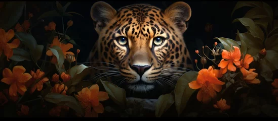 Foto op Plexiglas A leopard with beautiful eyes © IgnacioJulian