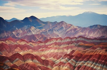 a of the multicolored mountains in the province of Salta or Jujy Argentina