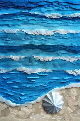 Blue sea background creating a stunning artistic representation