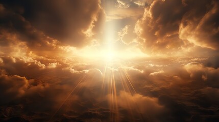 Godly Light in Heaven Symbolizing Divine Presence

