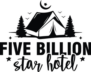 Camping svg and t-shirt design