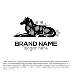 Vector Tundra Titan: Regal Wolf Logo Design