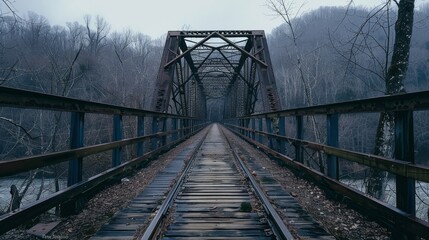 Obraz premium Iconic bridge spanning majestic new river gorge national park and preserve, west virginia, usa