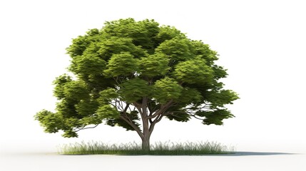 Photorealistic Green Wide Tree Cut Out - 8K Resolution

