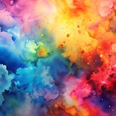 Abstract Watercolor Background: Colorful Splash for Artistic Projects