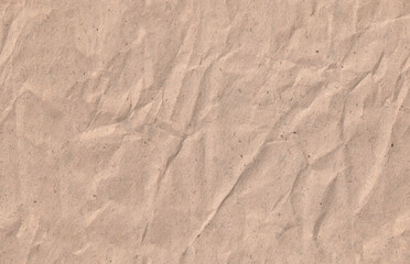 Seamless battered kraft paper texture. Grunge rough natural page.
