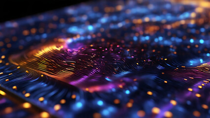nano electric wire pattern background, generative AI - obrazy, fototapety, plakaty