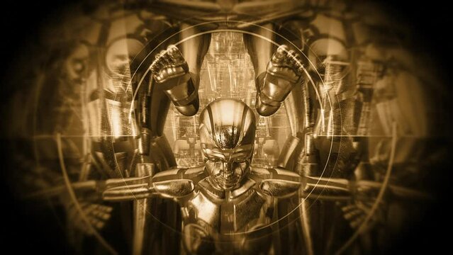 Group of Artificial Intelligence Drones 03