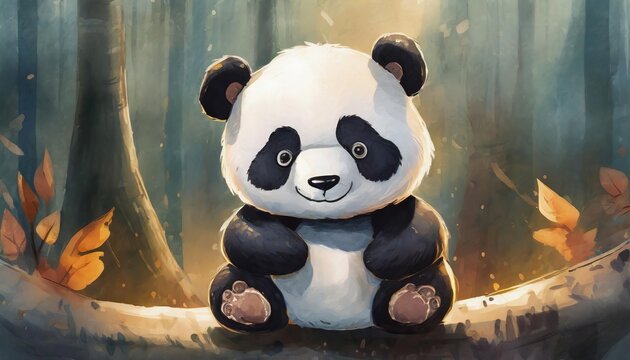Generated image of panda toy
