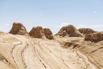Fototapeta na wymiar Qinghai Haixi Dachaidan original wind erosion landform