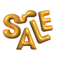 3d golden text sale