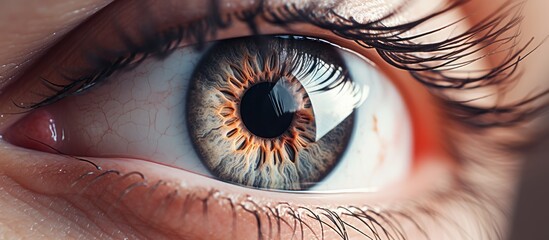Mesmerizing Macro Shot of Exotic Human Eye with Colorful Iris and Intricate Details