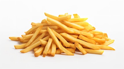 Tasty Potato Fries Heap (Cut Out) - 8K Resolution

 - obrazy, fototapety, plakaty