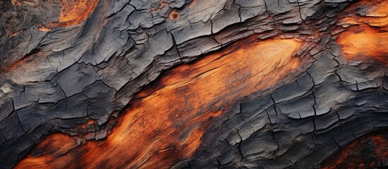 Detailed Textures of Bark on a Tree Trunk in the Forest - Natural Wood Patterns and Close-up Macro...