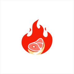 Fire Steak Mascot