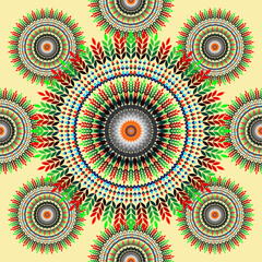 mandala pattern artwork for colorful background