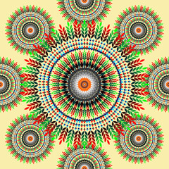 mandala pattern artwork for colorful background